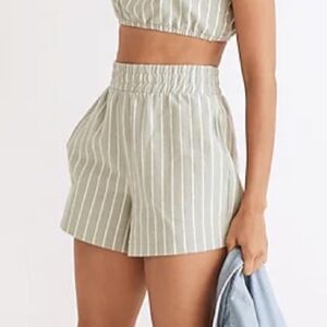 NWT Madewell High-Waisted Pull-On Shorts